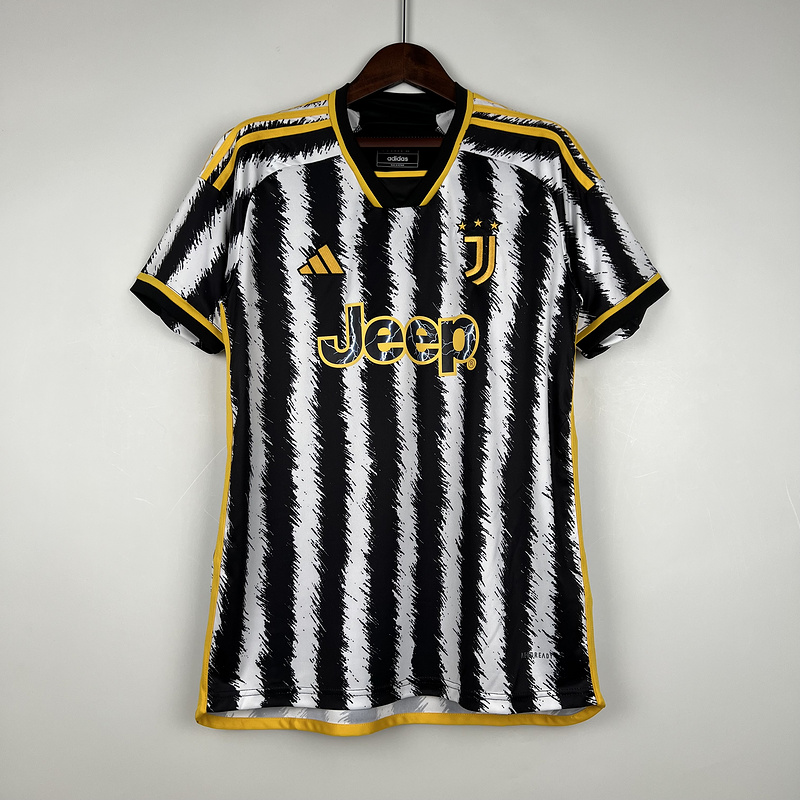 Fans Verison 23/24 Juventus Home Soccer Jerseys Football Shirt
