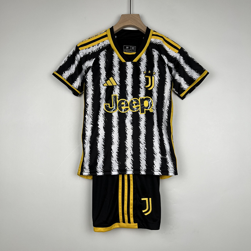  23/24 Kids Juventus Home Soccer Jerseys Football Shirt