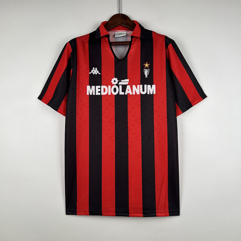  Retro 89/90 AC Milan Home 