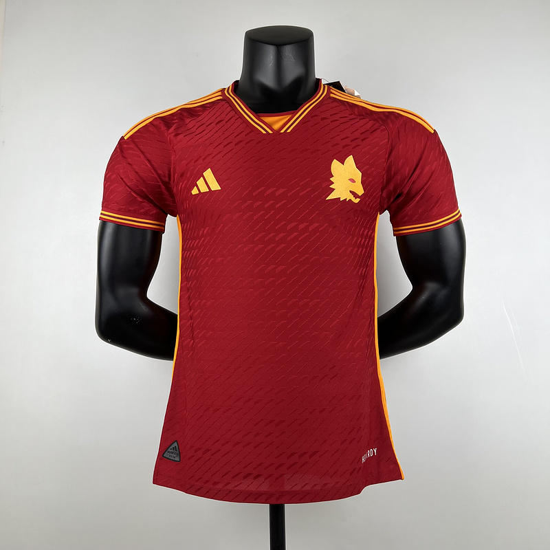  23/24 Player Version Roma Home  Soccer Jerseys Football Shirt