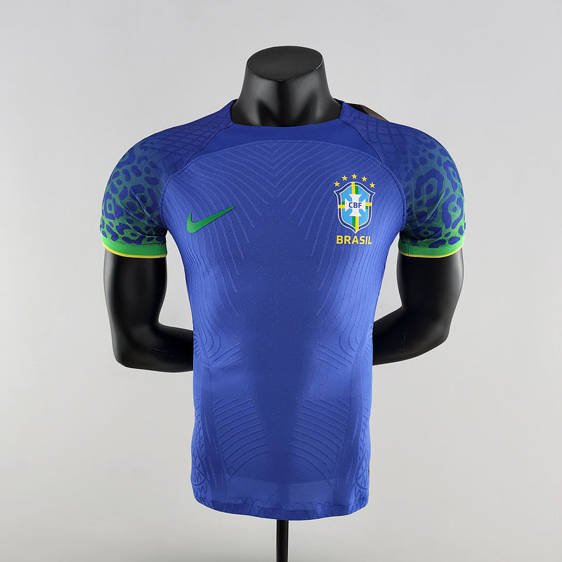 2022 player version Brazil World Cup jersey away
