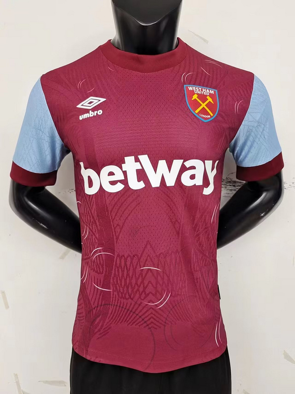 23/24 West Ham Home Player Version Soccer Jerseys Football Shirt