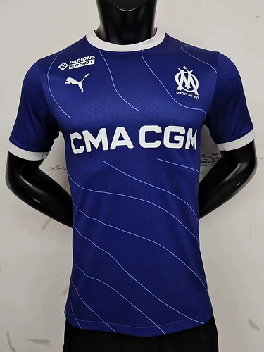 23/24 Marseille Away Player Version Soccer Jerseys Football Shirt