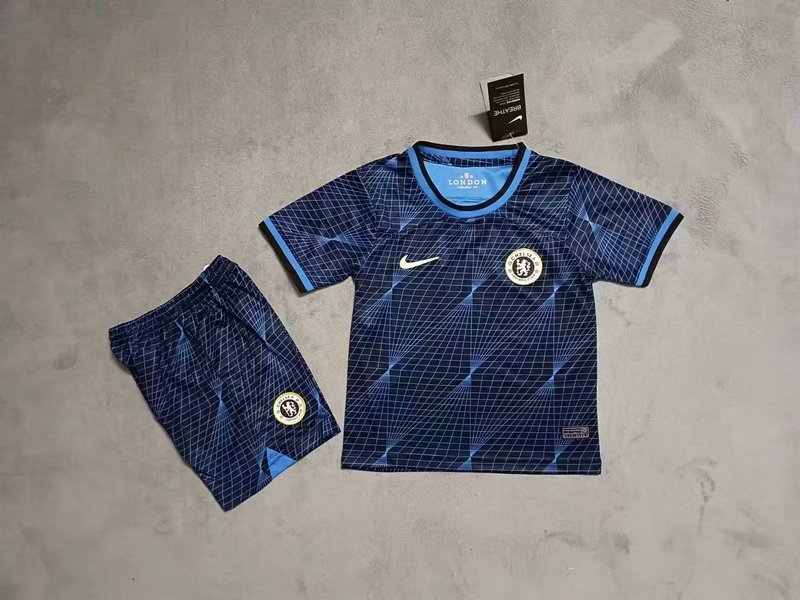 23/24 Chelsea Away Kids kits Soccer Jerseys Football Shirt