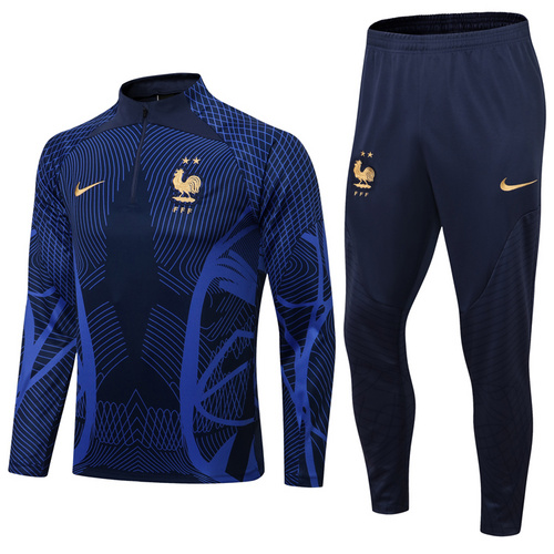 22/23 French royal blue full body print Tracksuit 