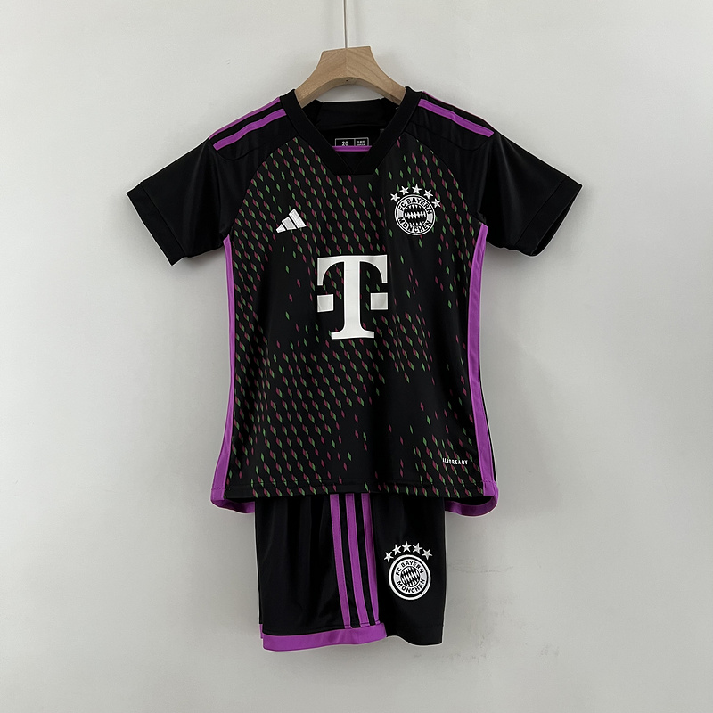 Fans Verison 23/24 Bayern Away Kids Soccer Jerseys Football Shirt