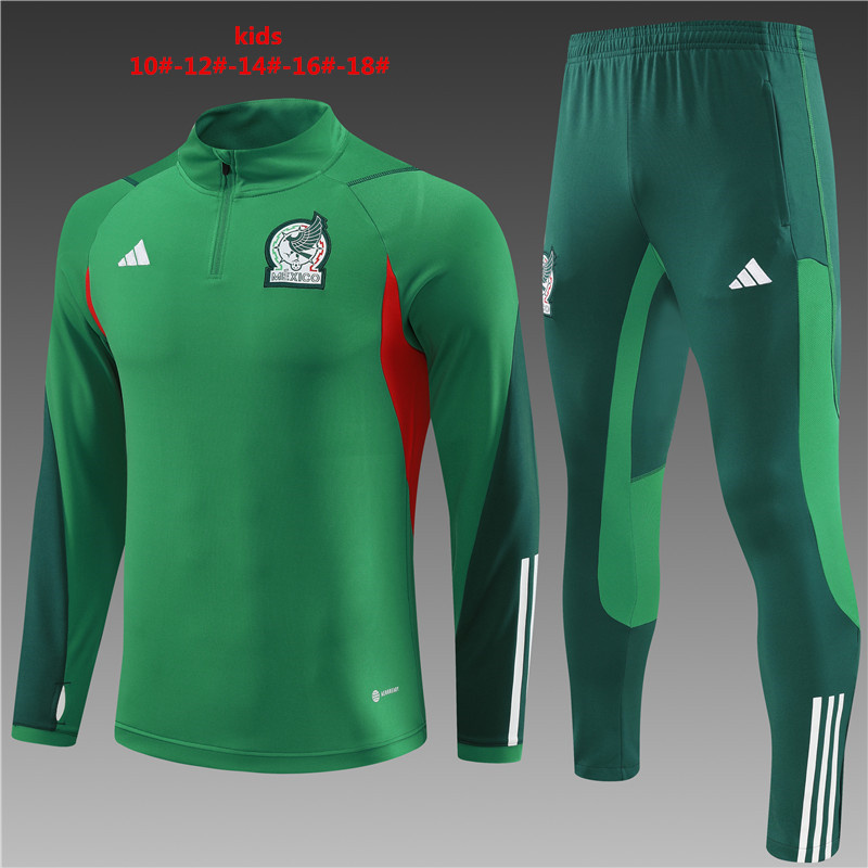 23/24 Mexico Green kids Tracksuit