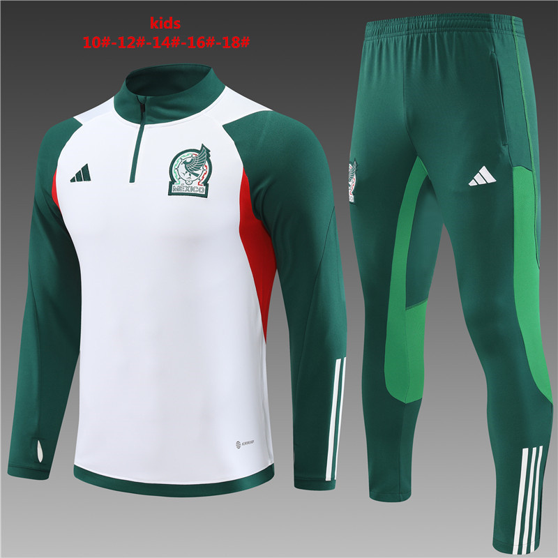 23/24 Mexico white kids Tracksuit