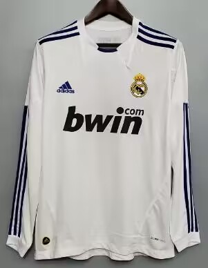 Retro 10/11 Real Madrid Home Long Sleeve 