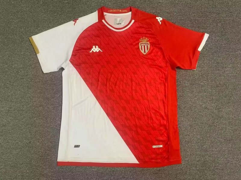 Fans Verison 23∕24 Monaco Home Soccer Jerseys