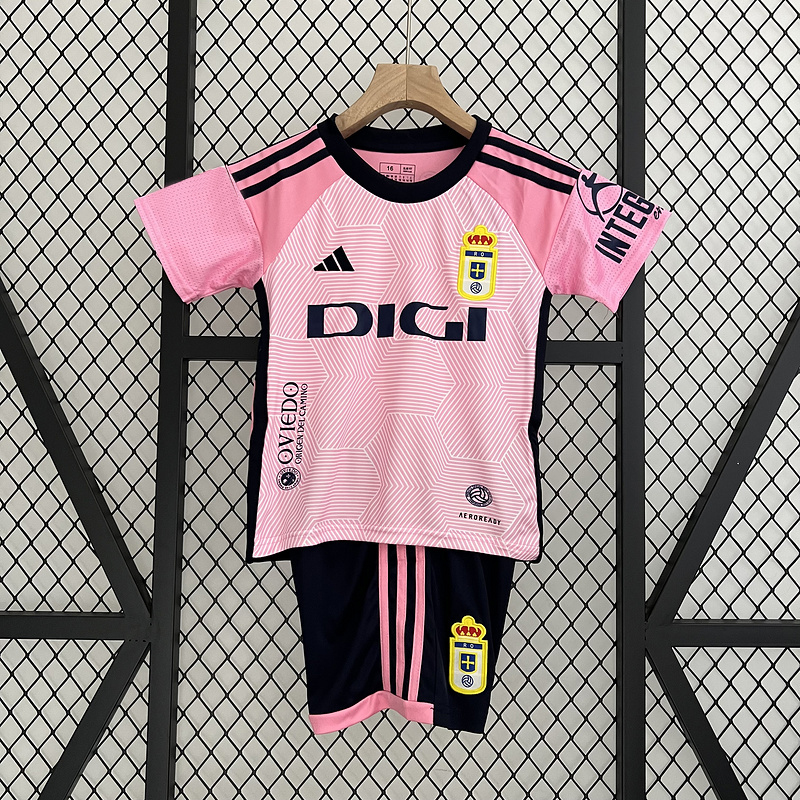 23/24 kids Kits Real Oviedo home Soccer Jerseys Football Shirt