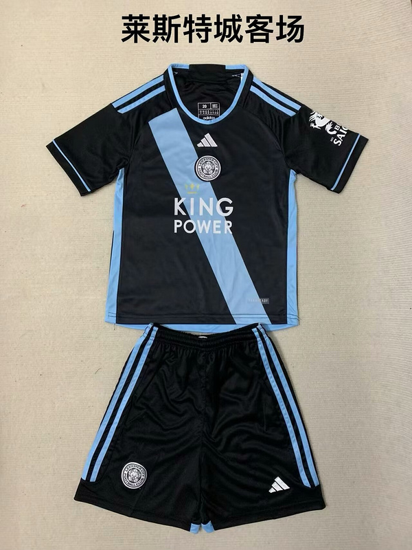 Fans Verison 23∕24 Kids Leicester City Away Soccer Jerseys Football Shirt