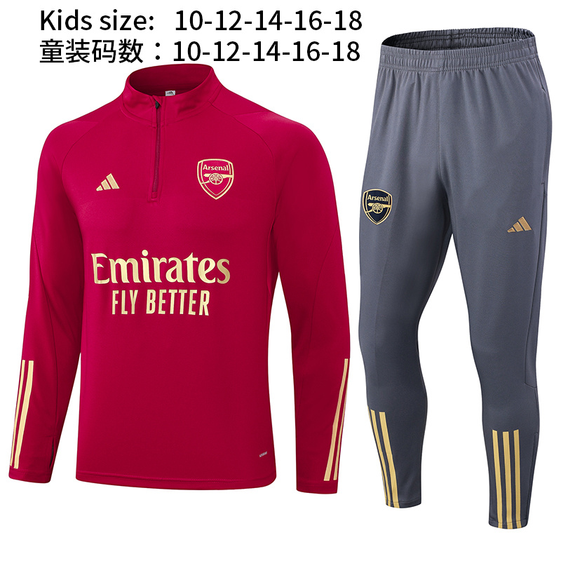 23/24 Arsenal red kids Tracksuit