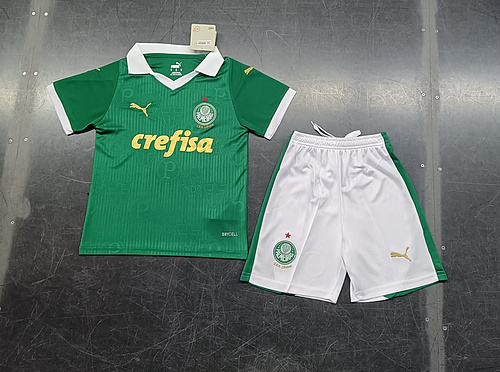 24/25 Kids kit Palmeiras home Soccer Jerseys Football Shirt