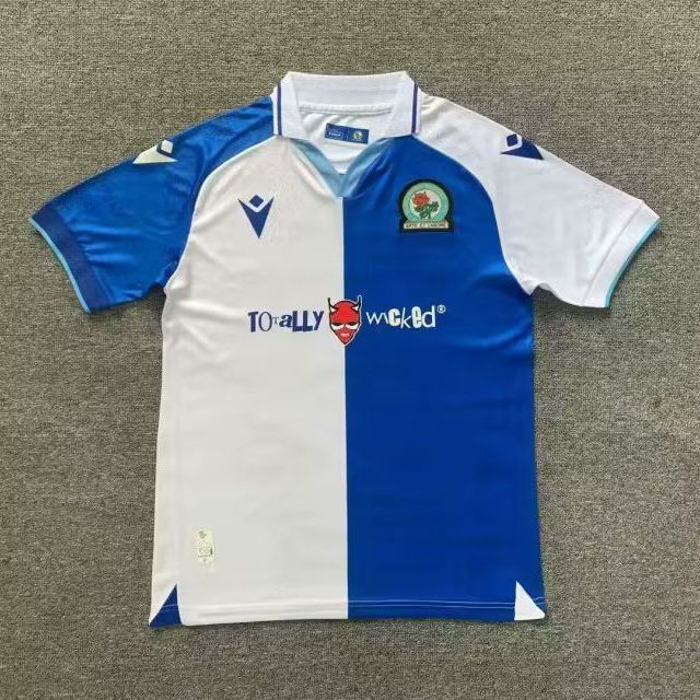 23/24 Blackburn  Rovers Fan version Home soccer jersey
