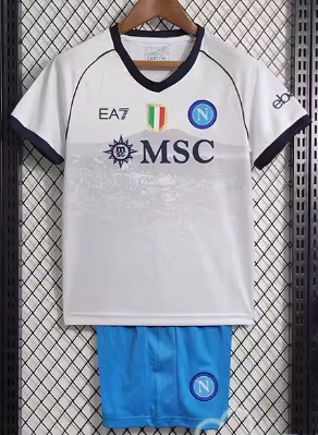 23/24 Kids Napoli away Soccer Jerseys football jersey