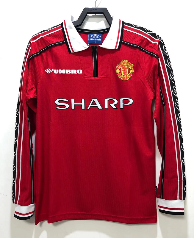 Retro 1998 Manchester United Home Long sleeve