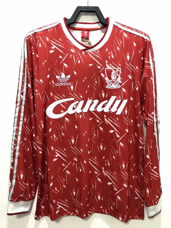 Retro 1989/91 Liverpool Home long sleeve