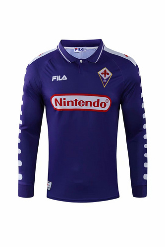 Retro 98/99 Fiorentina Home Long Sleeve