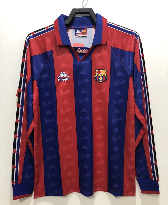 Retro 96/97 Barcelona Home Long sleeve