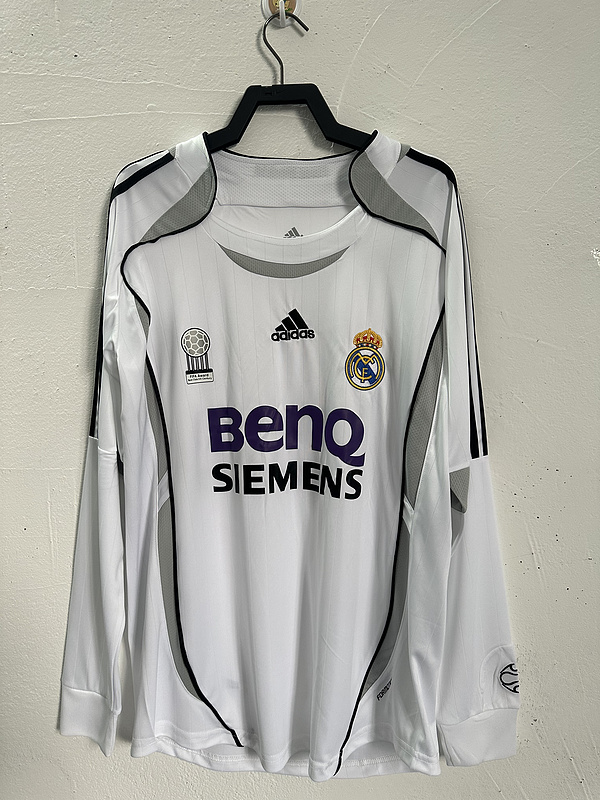  Retro 06/07 Real Madrid Home Long sleeve
