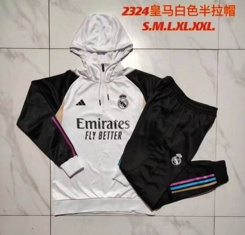 23/24 Real Madrid Hoodie Long Sleeve  Training Suit