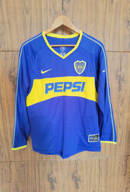 Retro 03/04 Boca Juniors Home long sleeve