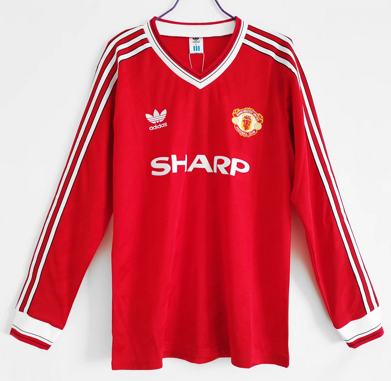  Retro 86/88 Manchester United home Long sleeve