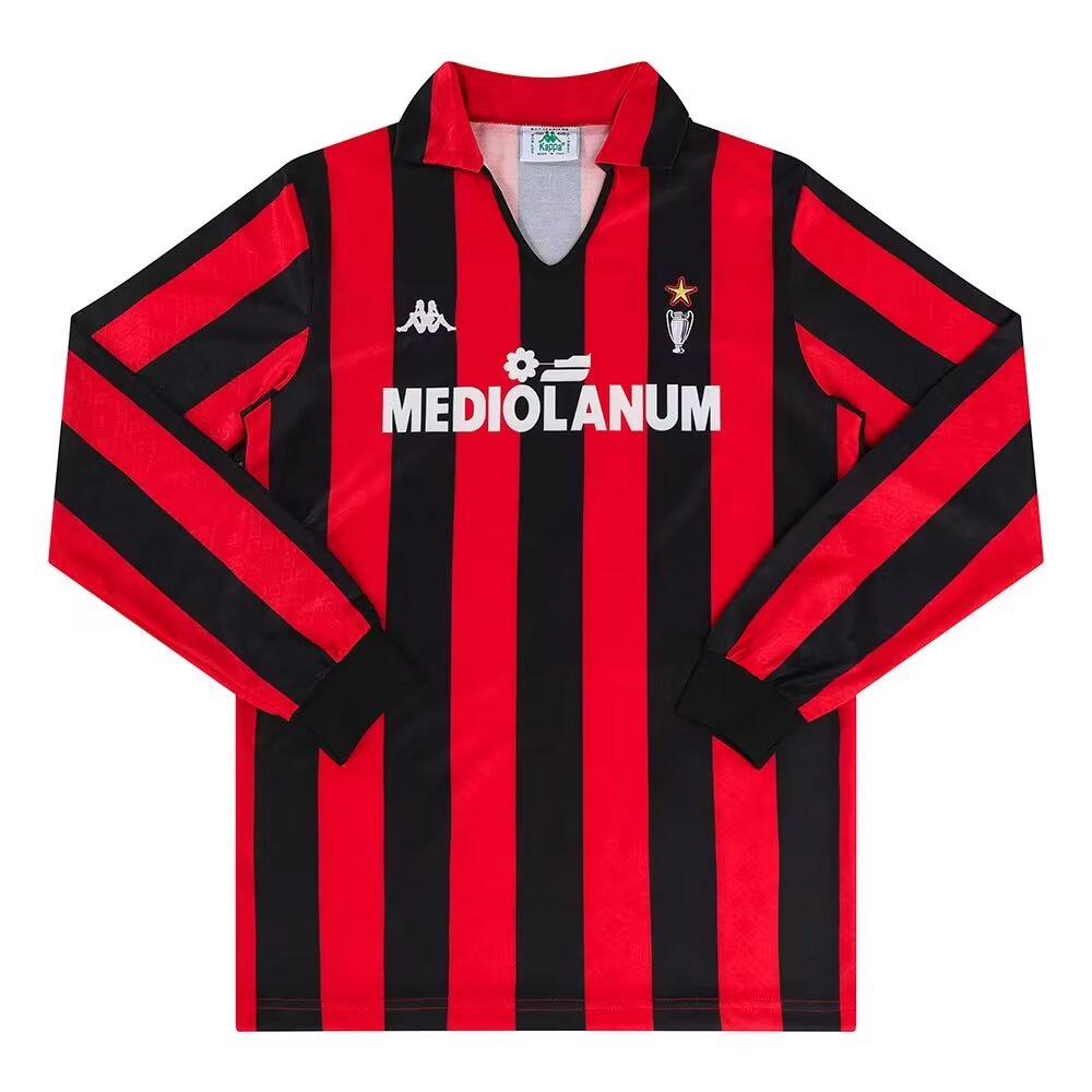  Retro 89/90 AC Milan Home long sleeve