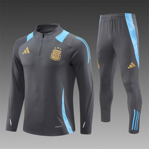 24/25 Argentina dark grey half zip Tracksuit 