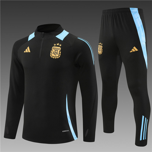 24/25 Argentina black half zip Tracksuit 