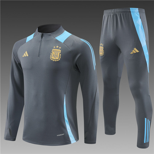 24/25 Argentina dark grey half zip Tracksuit 