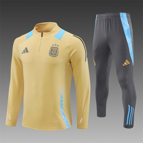 24/25 Argentina golden half zip Tracksuit 