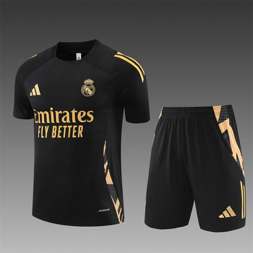 24∕25 Real Madrid black golden Training Kits