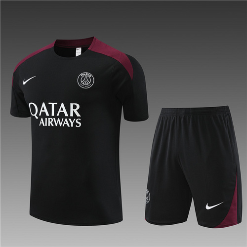 24/25 PSG Black Training Soccer Jerseys