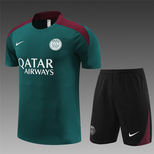 24/25 PSG green Training Soccer Jerseys