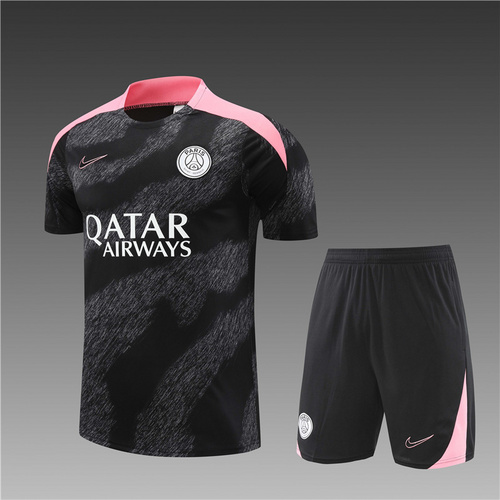 24/25 PSG black Camouflage Training Soccer Jerseys