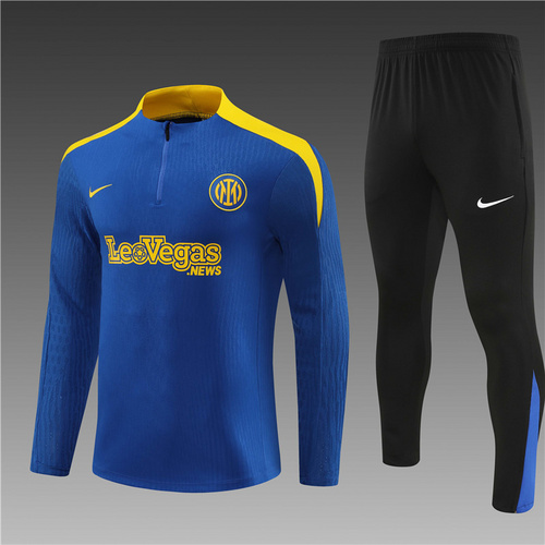 24/25 Inter Milan Color Blue half zip Tracksuit