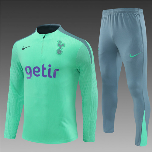 24/25 Tottenham Light green half zip Tracksuit