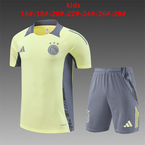 24/25 Ajax light yellow kid Training Kits