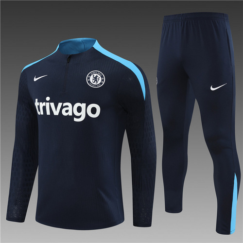 24/25 Chelsea royal blue half zip Tracksuit