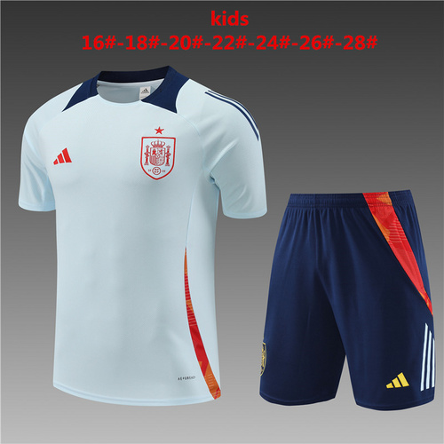 24/25 Spain Light Blue Kid Training Kits