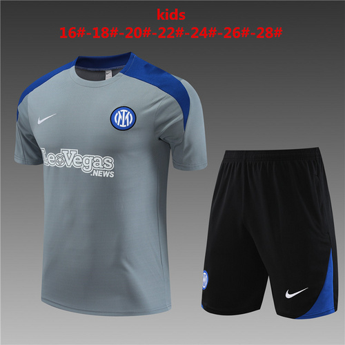 24/25 Inter Milan grey Kid Training Kits