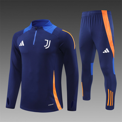 24/25 Juventus Royal Blue half zip Tracksuit