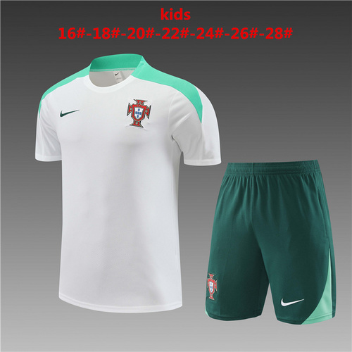 24/25 Portugal White Kid Training Kits