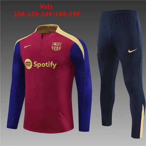 24/25 Barcelona red kid Tracksuit