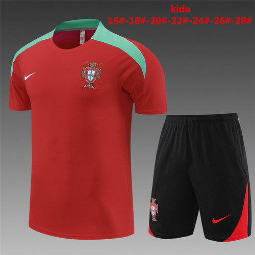 24/25 Portugal red Kid Training Kits