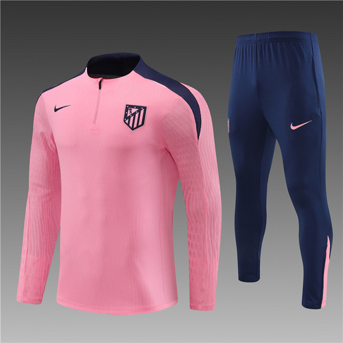 24/25 Atletico Madrid pink half zip Tracksuit