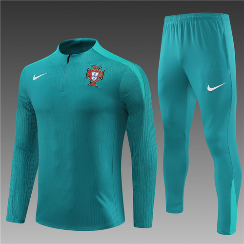 24/25 Portugal green half zip Tracksuit