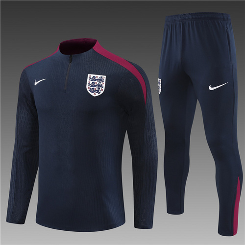 24/25 England royal blue half zip Tracksuit